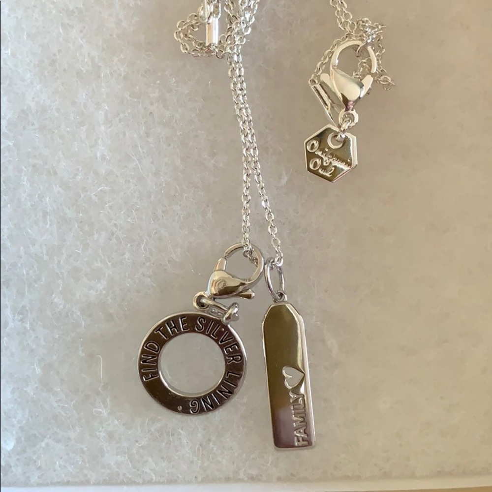 Origami Owl Necklace With 2 Charms